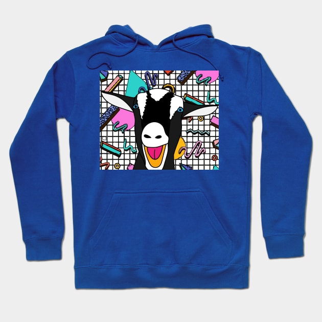 Colorful Patrols Funny Goats Hoodie by flofin